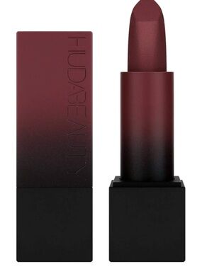 HUDA BEAUTY Matte Lipstick — Deep Wine Red